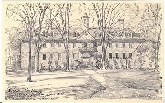 The Wren Building, College of William and Mary, Williamsburg, VA - Carey's Emporium