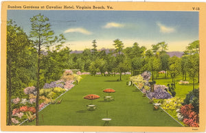 Sunken Gardens at Cavalier Hotel, Virginia Beach, VA - Carey's Emporium