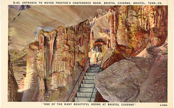 Entrance to Mayor Preston's Conference Room, Bristol Caverns, Bristol, TN - Carey's Emporium