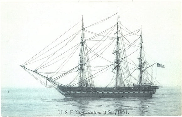 U. S. F. Constitution at Sea, 1931 - Carey's Emporium