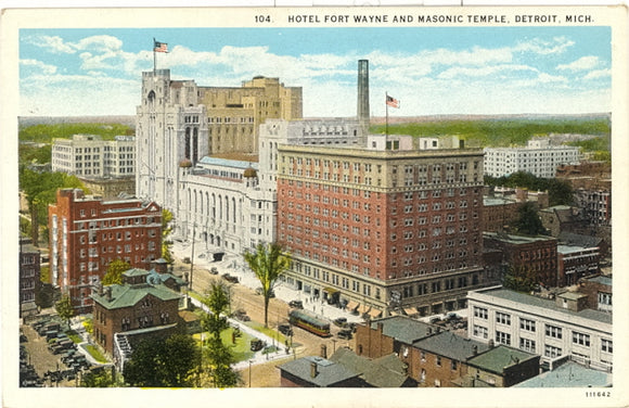 Hotel Fort Wayne and Masonic Temple, Detroit, MI - Carey's Emporium