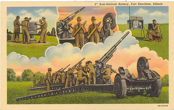 3 inch Anti-Aircraft Battery, Ft. Sheridan, IL - Carey's Emporium