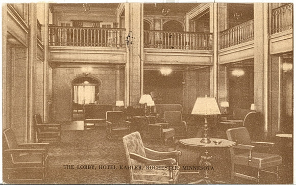 The Lobby, Hotel Kahler, Rochester, MN - Carey's Emporium