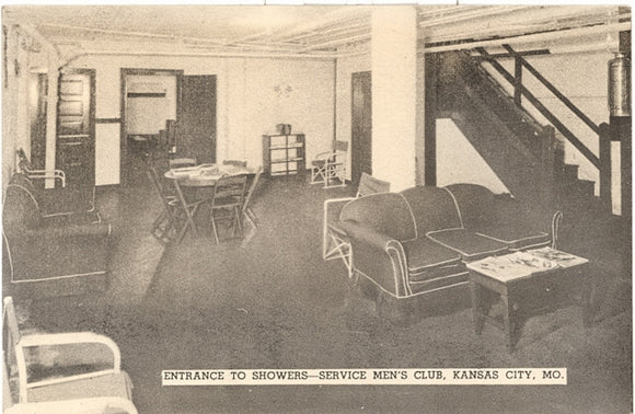 Entrance to Showers -- Service Men's Club, Kansas City, MO - Carey's Emporium