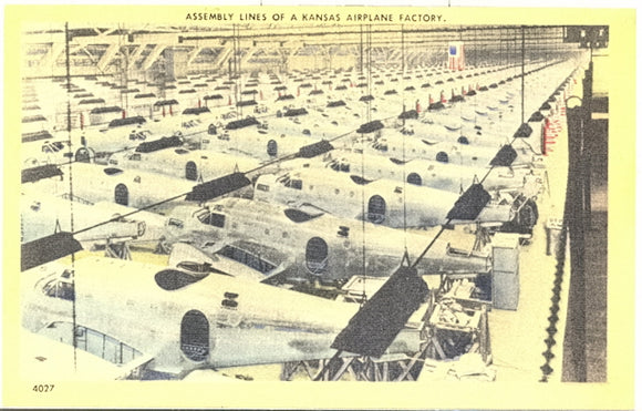 Assembly Lines of a Kansas Airplane Factory - Carey's Emporium