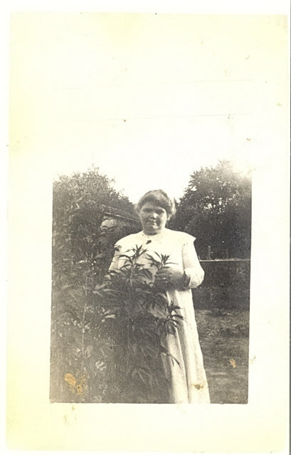 Lady In Garden - Carey's Emporium