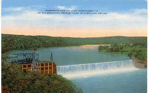 Lake Taneycomo Powersite Dam, Ozarks, MO - Carey's Emporium