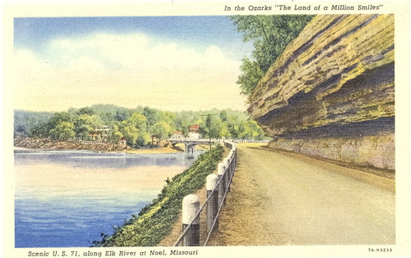 Scenic U.S. Highway 71, Along Elk River at Noel, MO - Carey's Emporium
