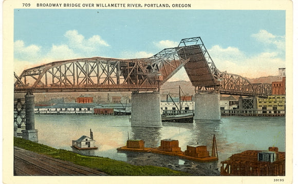Broadway Bridge over Willamette River, Portland, OR - Carey's Emporium