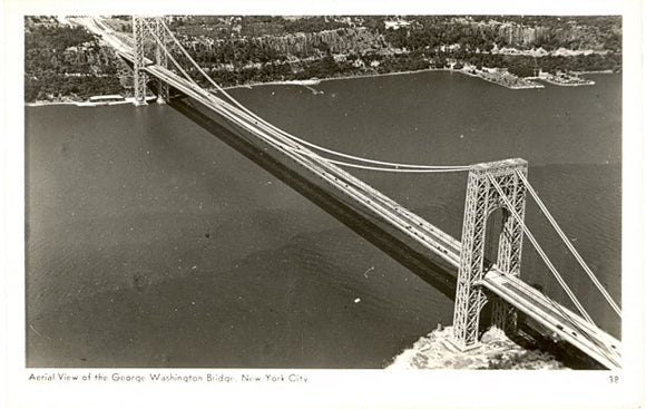 Aerial View of the George Washington Bridge, New York City, NY - Carey's Emporium