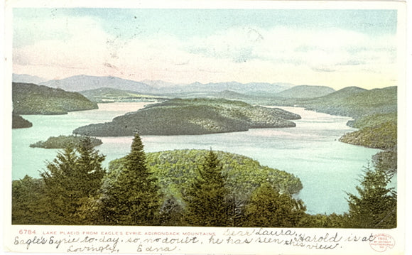 Lake Placid from Eagle's Eyrie, Adirondack Mountains, NY - Carey's Emporium