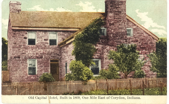 Old Capital Hotel, Built in 1809, One Mile East of Corydon, IN - Carey's Emporium