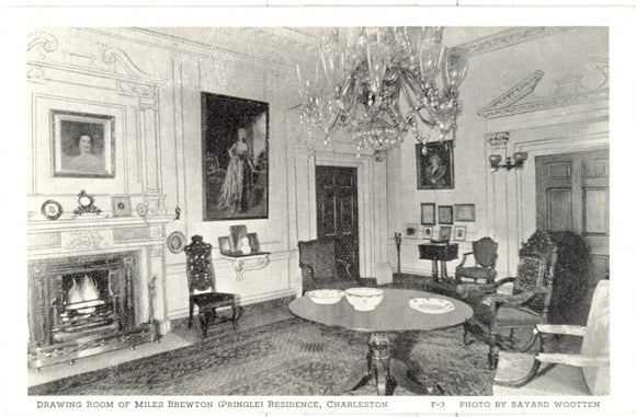 Drawing Room of Miles Brewton Residence, Charleston, SC - Carey's Emporium