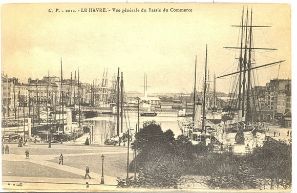 Vue Generale du Bassin du Commerce, Le Havre - Carey's Emporium