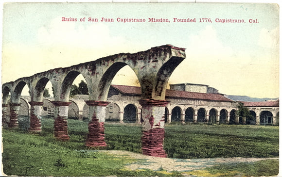 Ruins of San Juan Capistrano Mission, Founded 1776, Capistrano, CA - Carey's Emporium
