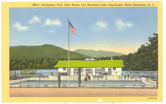 Swimming Pool, Club House and Beautiful Lake Tomahawk, Black Mountain, NC - Carey's Emporium