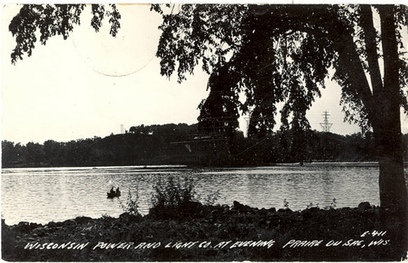 Wisconsin Power and Light Co. at Evening, Prairie du Sac, WI - Carey's Emporium