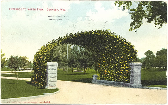 Entrance to North Park, Oshkosh, WI - Carey's Emporium