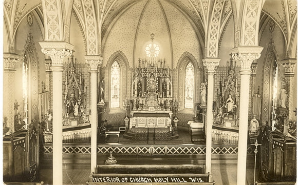 Interior of Church, Holy Hill, WI - Carey's Emporium