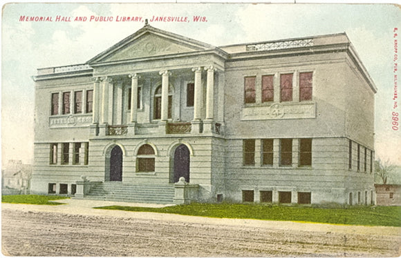 Memorial Hall and Public Library, Janesville, WI - Carey's Emporium