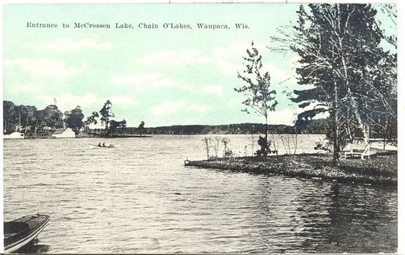 Entrance to McCrossen Lake, Chain O' Lakes, Waupaca, WI - Carey's Emporium