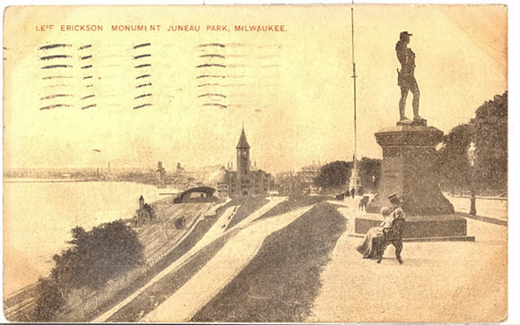 Leif Erickson Monument, Juneau Park, Milwaukee, WI - Carey's Emporium