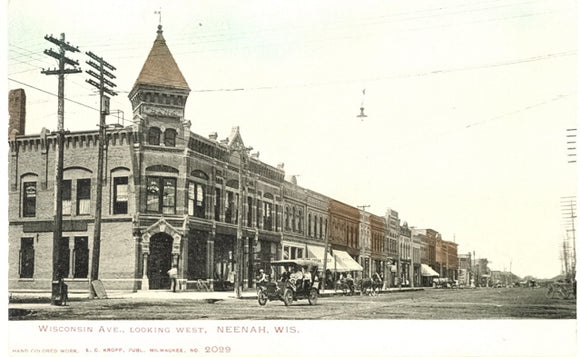 Wisconsin Ave., Looking West, Neenah, WI - Carey's Emporium