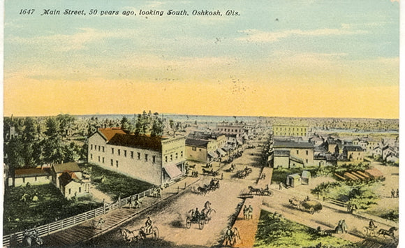 Main Street, 50 Years Ago, Looking South, Oshkosh, WI - Carey's Emporium