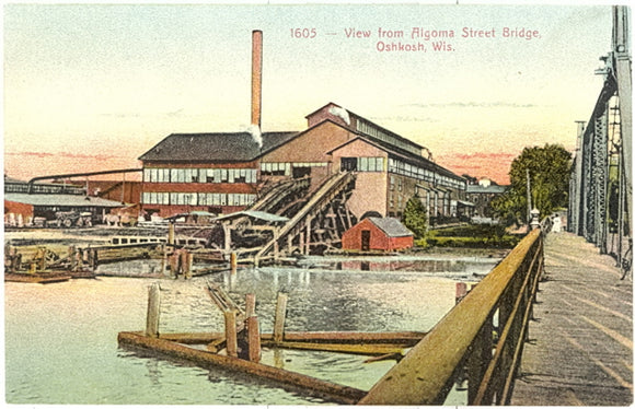View from Algoma Street Bridge, Oshkosh, WI - Carey's Emporium