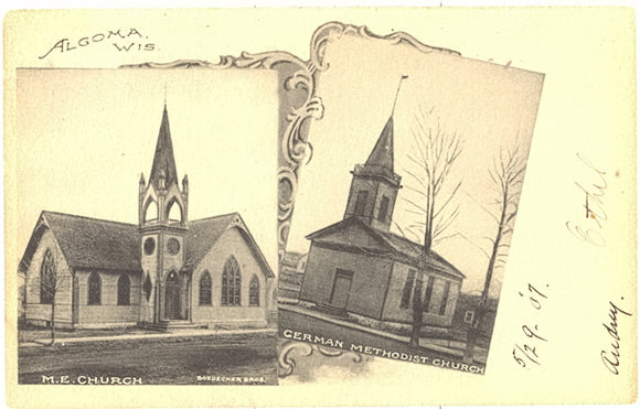 M. E. Church, German Methodist Church, Algoma, WI - Carey's Emporium