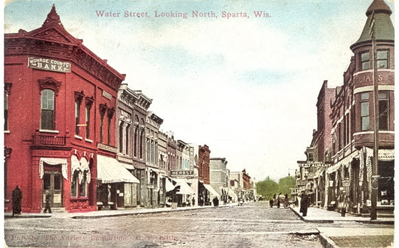 Water Street, Looking North, Sparta, WI - Carey's Emporium