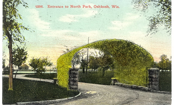 Entrance to North Park, Oshkosh, WI - Carey's Emporium