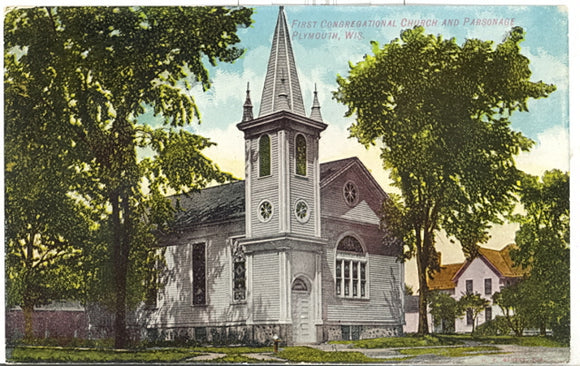 First Congregational Church and Parsonage, Plymouth, WI - Carey's Emporium