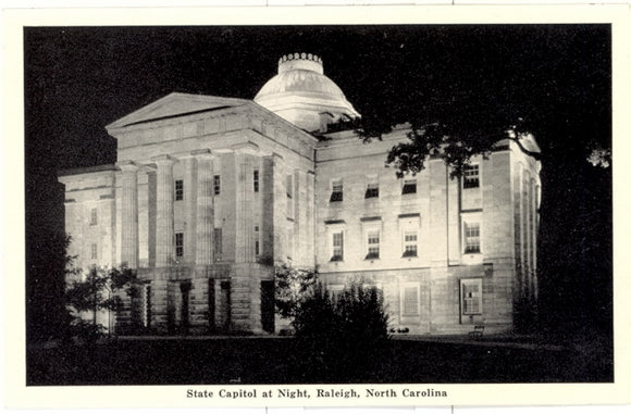 State Capitol at Night, Raleigh, NC - Carey's Emporium