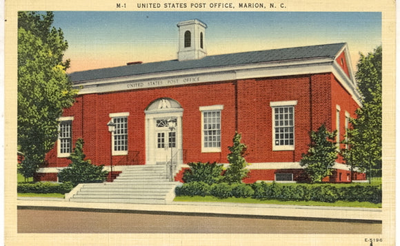 United States Post Office, Marion, NC - Carey's Emporium