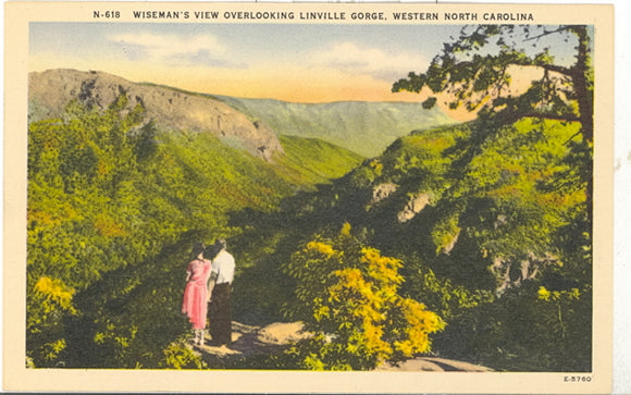 Wiseman's View Overlooking Linville Gorge, Western North Carolina - Carey's Emporium