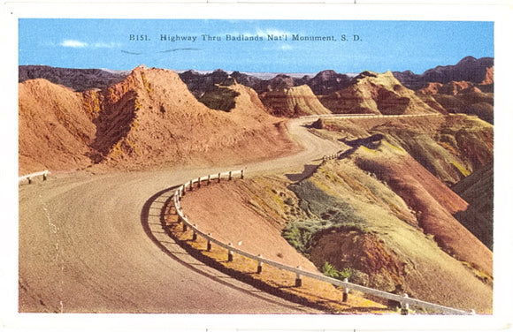 Highway Through Badlands Nat'l Monument, SD - Carey's Emporium