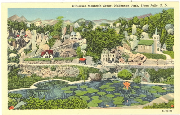 Miniature Mountain Scene, McKennan Park, Sioux Falls, SD - Carey's Emporium