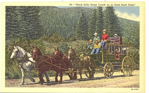 Black Hills Stage Coach as in Gold Rush Days - Carey's Emporium