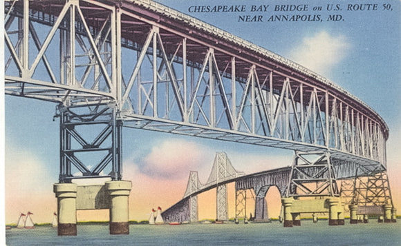 Chesapeake Bay Bridge on U.S. Route 50, near Annapolis, MD - Carey's Emporium
