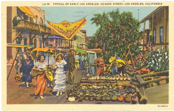 Typical of Early Los Angeles, Olvera Street, Los Angeles, CA - Carey's Emporium