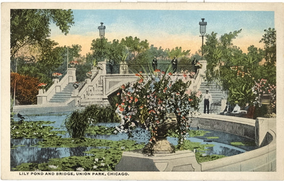 Lily Pond and Bridge, Union Park, Chicago, IL - Carey's Emporium