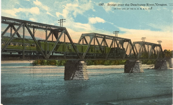 Bridge over the Deschutes River, Oregon, OR - Carey's Emporium