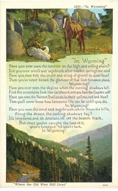 In Wyoming Poem - Carey's Emporium