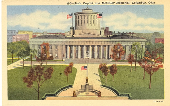 State Capitol and McKinley Memorial, Columbus, OH - Carey's Emporium