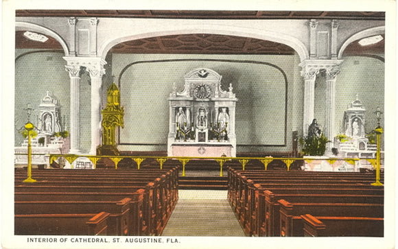 Interior of Cathedral, St. Augustine, FL - Carey's Emporium