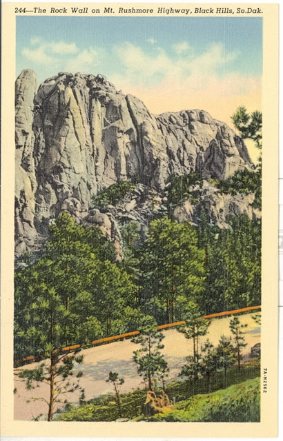 The Rock Wall on Mt. Rushmore Highway, Black Hills, SD - Carey's Emporium