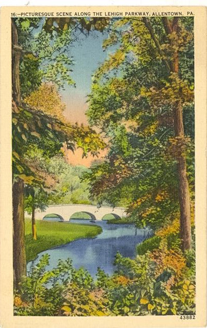 Picturesque Scene Along the Lehigh Parkway, Allentown, PA - Carey's Emporium