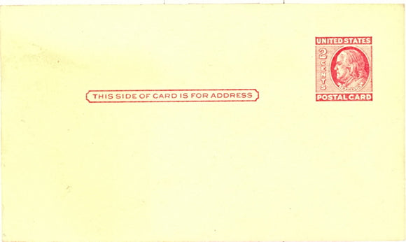U. S. Postal Card Two Cents - Carey's Emporium