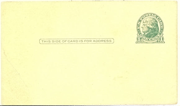 U. S. Postal Card One Cent - Carey's Emporium